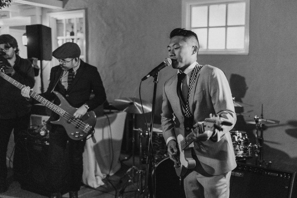 A music festival themed wedding reception at The Inn at Rancho Santa Fe