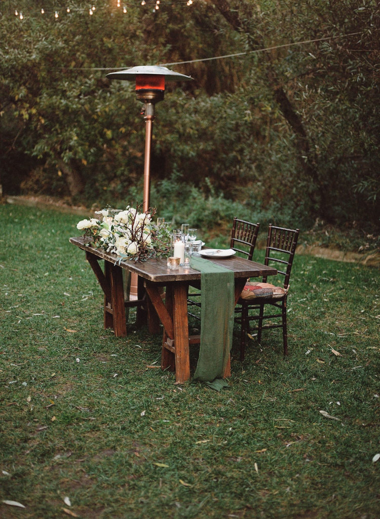 A Romantic Forest Inspired Wedding outdoor reception at the 1909