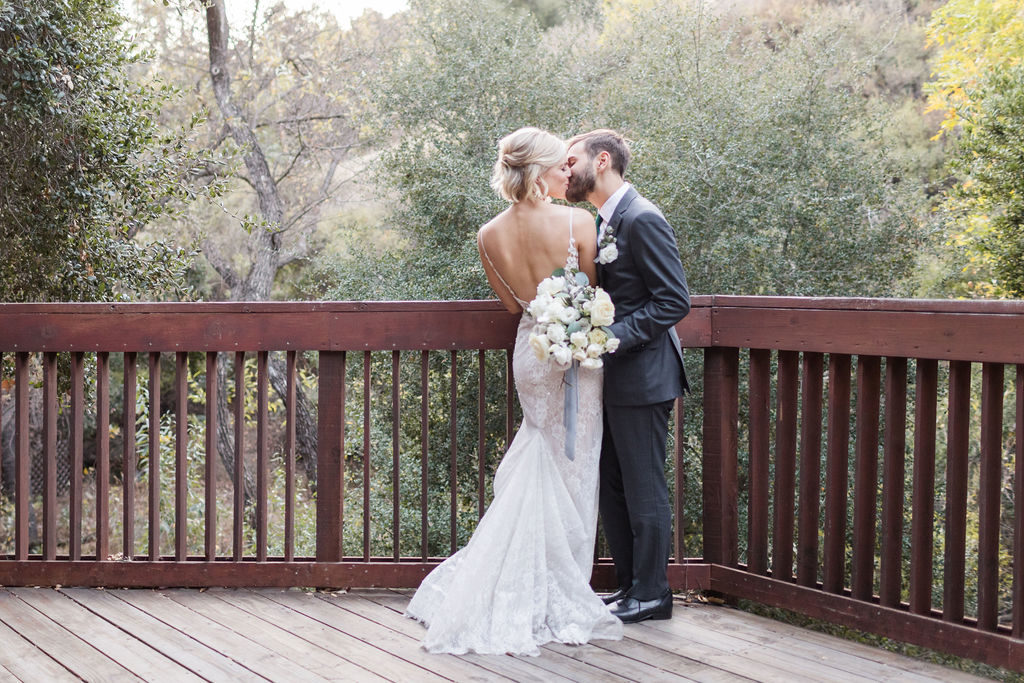 A Romantic Forest Inspired Wedding at the 1909, bride and groom portrait shot