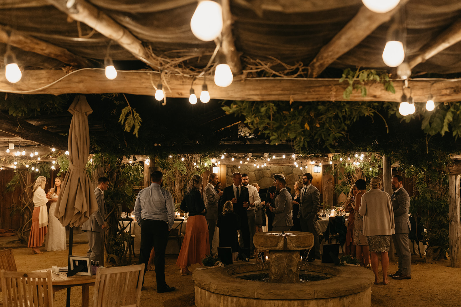 Small, intimate vineyard wedding reception with 20 guests at Roblar Winery