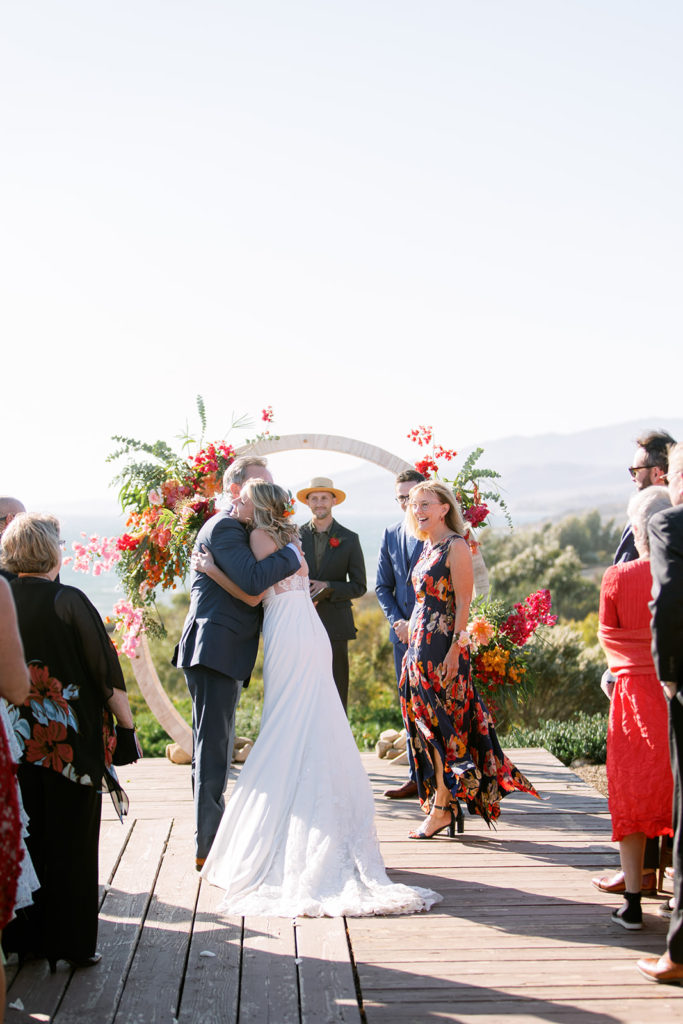 Dos Pueblos Orchid Farm wedding ceremony