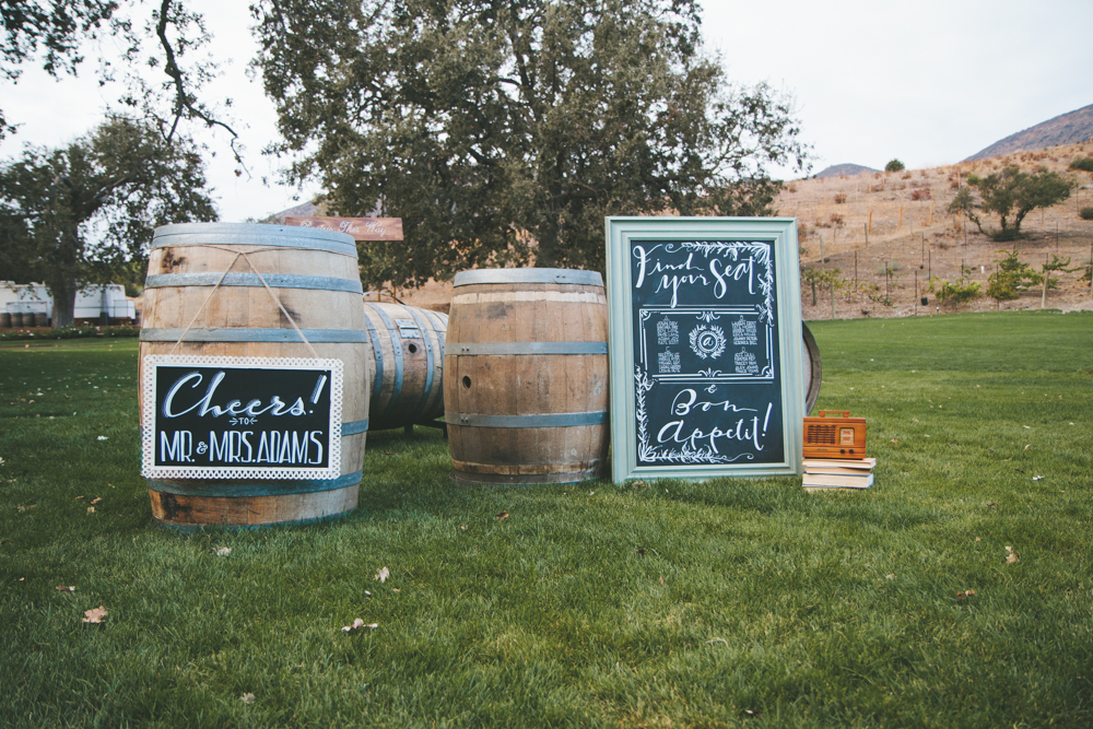 Rustic elegant styled wedding shoot, chalkboard wedding signs