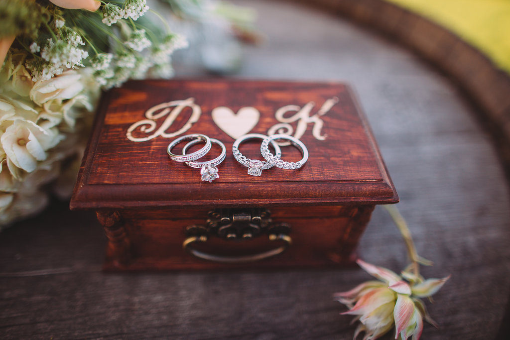 Saddlerock Ranch wedding ring box