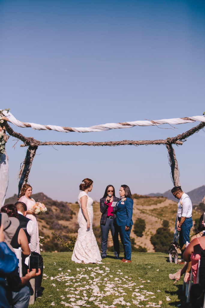 Saddlerock Ranch wedding ceremony