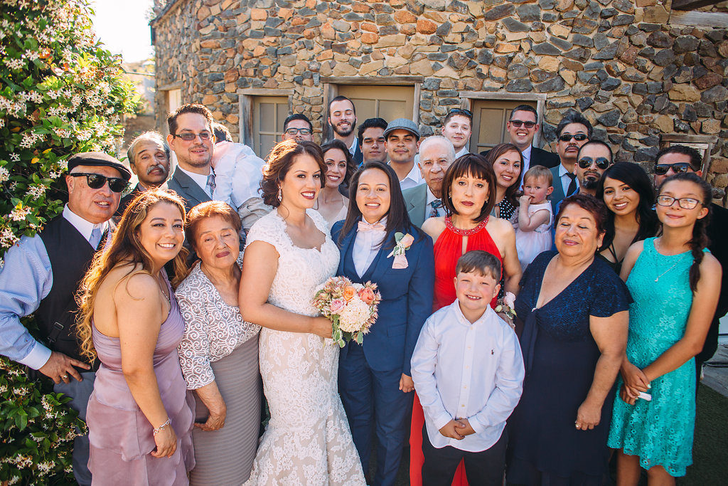 Saddlerock Ranch wedding family portraits
