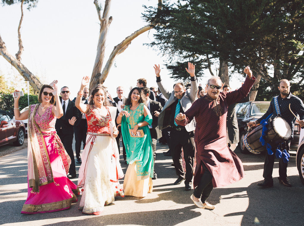 Indian wedding, baraat procession