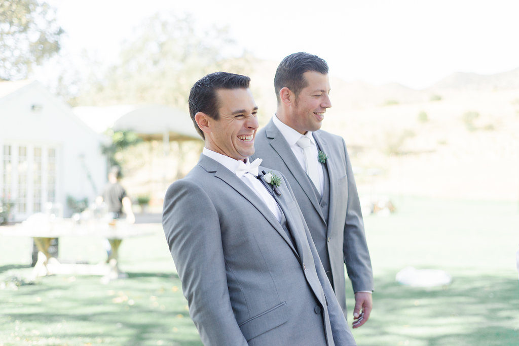 Grey groomsmen suits