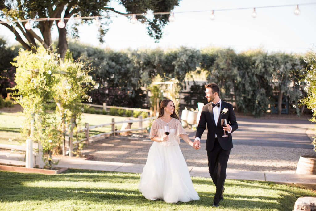 Sogno del fiore wedding reception in Santa Ynez winery