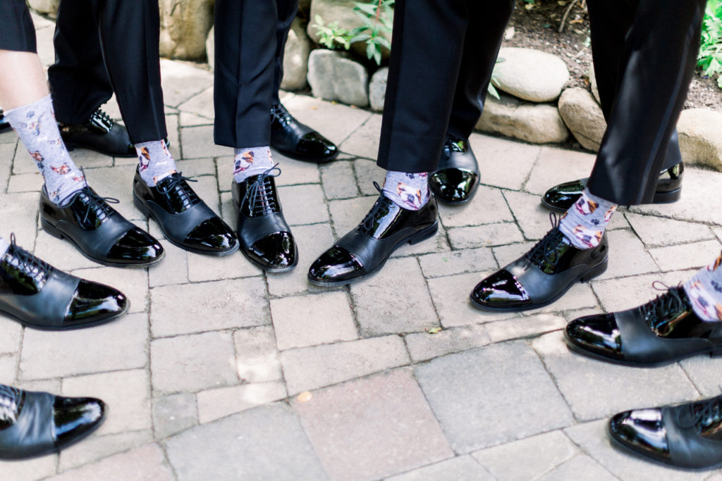 Maravilla Gardens Wedding, funny groomsmen socks