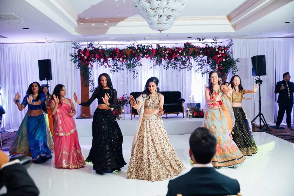 Stunning Indian wedding reception at the DoubleTree Hotel in San Pedro