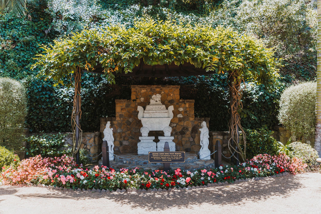 Lake Shrine Temple in Los Angeles