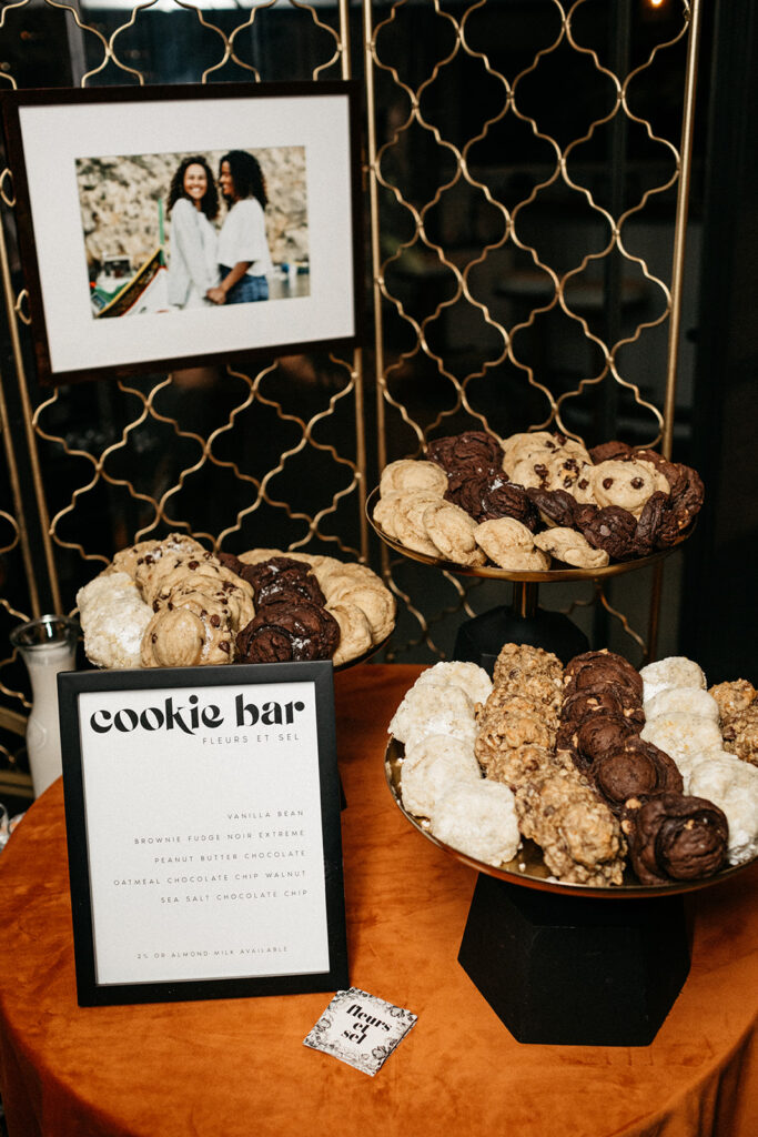 cookie bar with retro themed sign